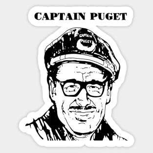 The Captain Puget Show Classic Vintage Seattle TV Sticker